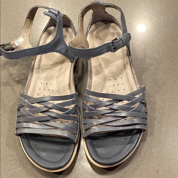 Ecco Strappy Blue Sandals - Picture 5 of 6